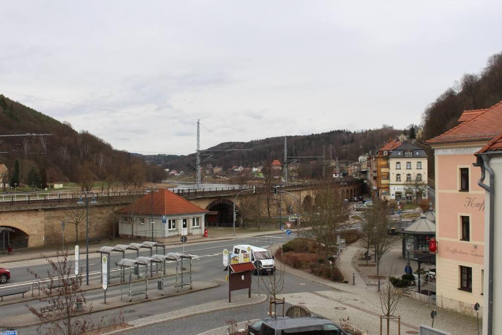 شقة Elbtalblick Koenigstein Im Deutschen Haus المظهر الخارجي الصورة
